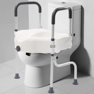 buy raised toilet seat with handles